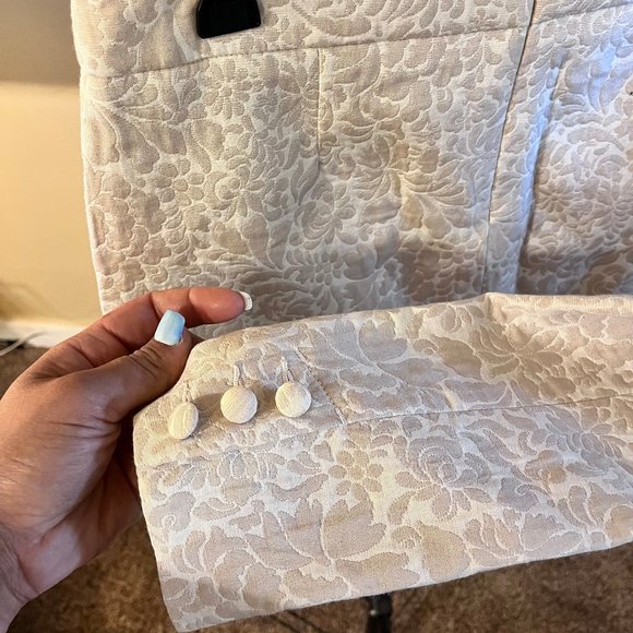 cream color two piece suit - Picture 3 of 5